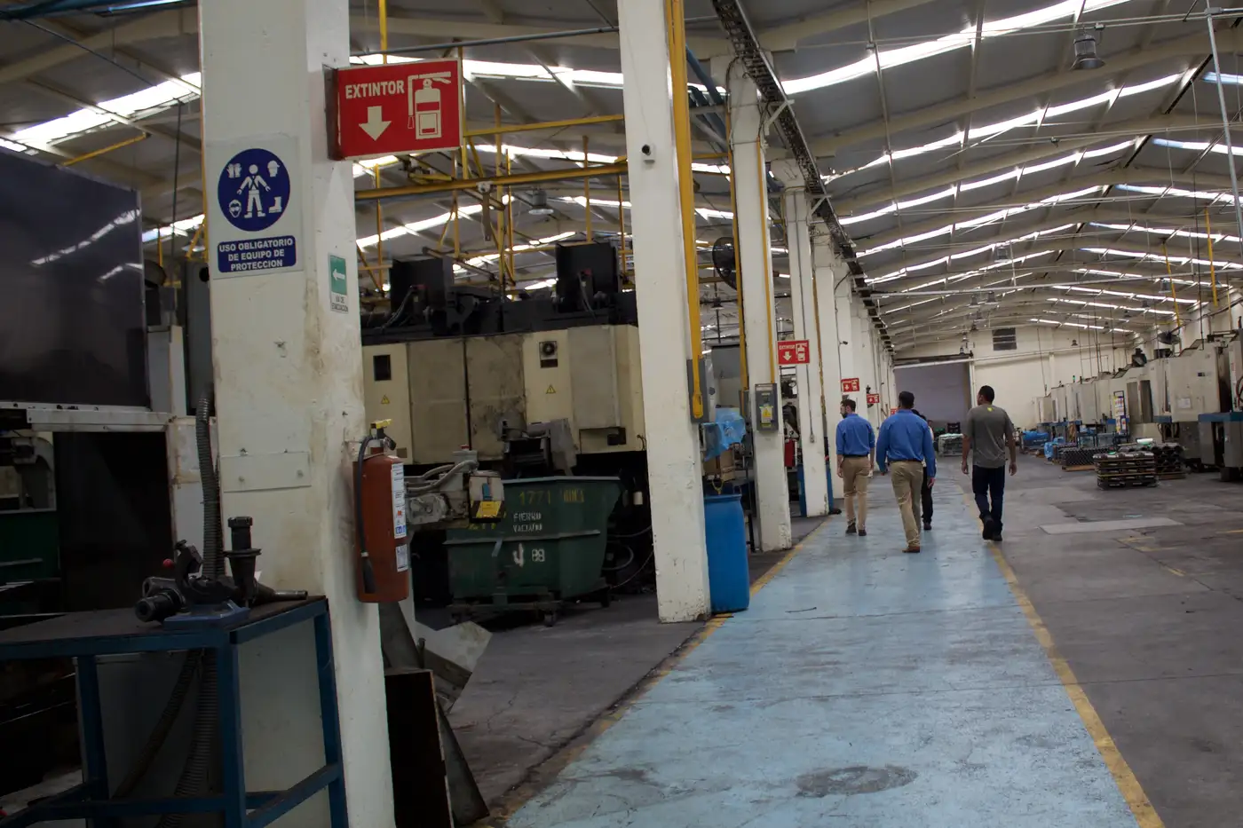 CNC press brakes in a Monterrey fabrication shop